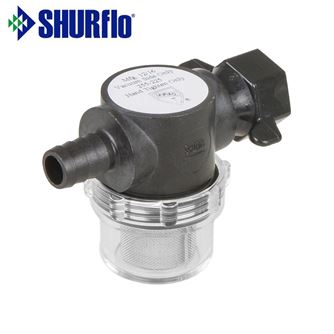 Shurflo Push On Barb Straight Inlet With Nut
