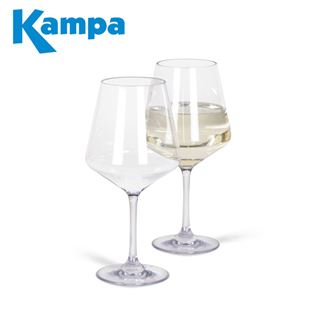 Kampa Pack of 2 Soho Polycarbonate White Wine Glasses