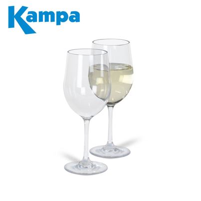 Kampa Kampa Pack of 2 Noble Polycarbonate White Wine Glasses