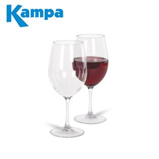 Kampa Pack of 2 Noble Polycarbonate Red Wine Glasses