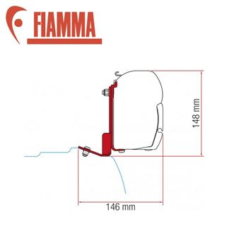 Fiamma F45 Awning Adapter Kit - Ford Custom