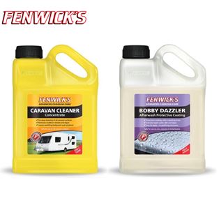 Fenwicks Twin Pack, Caravan Cleaner 1L & Bobby Dazzler 1L