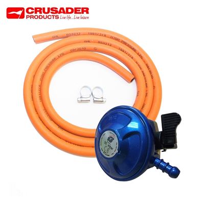 Crusader 21mm Clip-On Butane Regulator Gas Kit