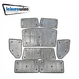 Leisurewize Reversible Thermal Blinds For Volkswagen T5 LWB 2003 To 2010 Full Set