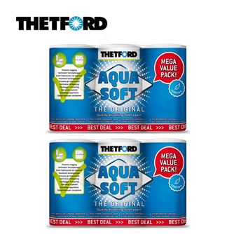 Thetford Aqua Soft Toilet Paper 6PK - BULK PACK OF 2